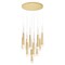 Cwi Lighting Andes LED Multi Light Pendant With Satin Gold Finish 1103P20-13-602 - alternate 1